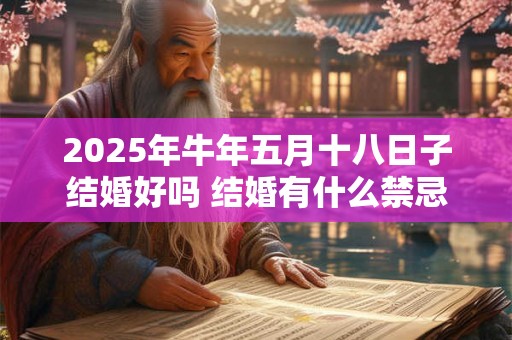 2025年牛年五月十八日子结婚好吗 结婚有什么禁忌 2025年牛年五月十八日子结婚好吗 结婚有什么禁忌