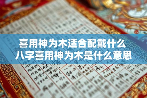 喜用神为木适合配戴什么 八字喜用神为木是什么意思 喜用神为木适合配戴什么 八字喜用神为木是什么意思