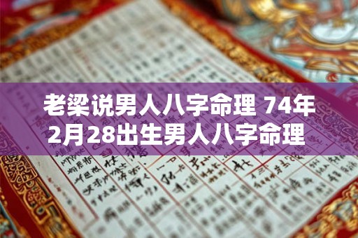 老梁说男人八字命理 74年2月28出生男人八字命理 老梁说男人八字命理 74年2月28出生男人八字命理