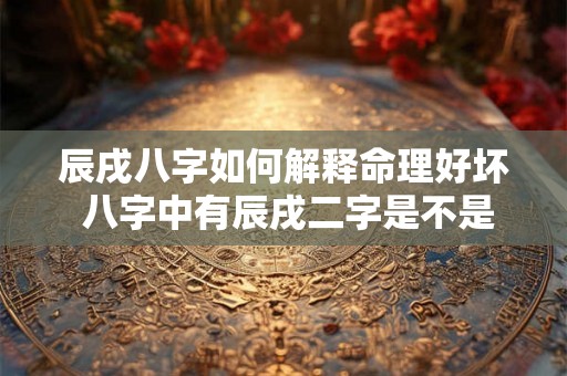 辰戌八字如何解释命理好坏 八字中有辰戌二字是不是就没有贵人了 辰戌八字如何解释命理好坏 八字中有辰戌二字是不是就没有贵人了