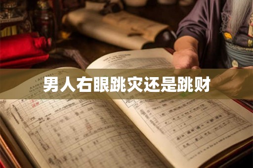 男人右眼跳灾还是跳财