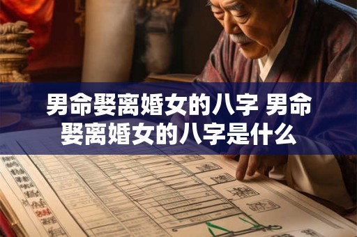 男命娶离婚女的八字 男命娶离婚女的八字是什么 男命娶离婚女的八字 男命娶离婚女的八字是什么