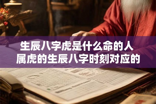 生辰八字虎是什么命的人 属虎的生辰八字时刻对应的虎 生辰八字虎是什么命的人 属虎的生辰八字时刻对应的虎