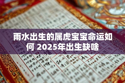 雨水出生的属虎宝宝命运如何 2025年出生缺啥 雨水出生的属虎宝宝命运如何 2025年出生缺啥