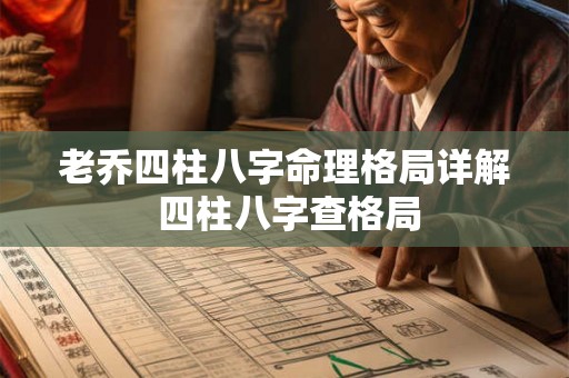 老乔四柱八字命理格局详解 四柱八字查格局
