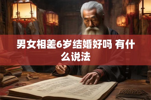 男女相差6岁结婚好吗 有什么说法