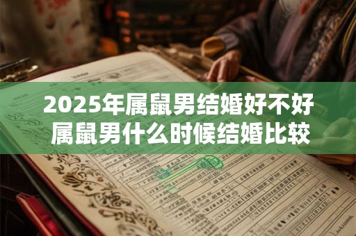 2025年属鼠男结婚好不好 属鼠男什么时候结婚比较好 2025 2025年属鼠男结婚好不好 属鼠男什么时候结婚比较好 2025
