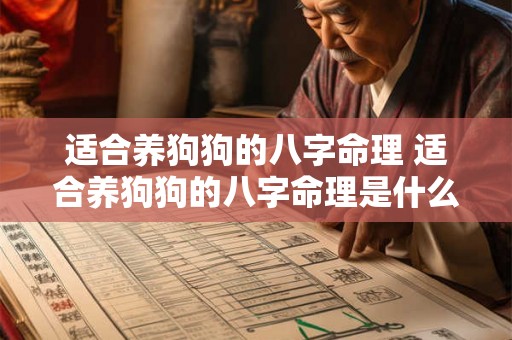 适合养狗狗的八字命理 适合养狗狗的八字命理是什么