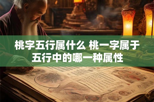 桃字五行属什么 桃一字属于五行中的哪一种属性 桃字五行属什么 桃一字属于五行中的哪一种属性