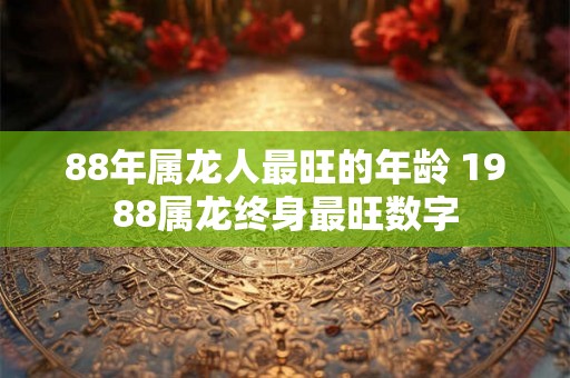88年属龙人最旺的年龄 1988属龙终身最旺数字 88年属龙人最旺的年龄 1988属龙终身最旺数字