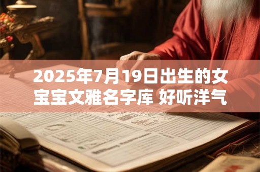 2025年7月19日出生的女宝宝文雅名字库 好听洋气 2025年7月19日出生的女宝宝文雅名字库 好听洋气