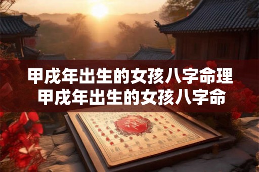 甲戌年出生的女孩八字命理 甲戌年出生的女孩八字命理怎么样 甲戌年出生的女孩八字命理 甲戌年出生的女孩八字命理怎么样