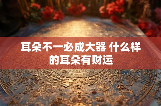 耳朵不一必成大器 什么样的耳朵有财运 耳朵不一必成大器 什么样的耳朵有财运