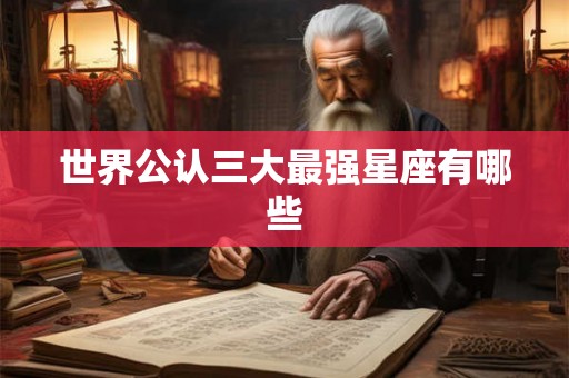 世界公认三大最强星座有哪些 世界公认三大最强星座有哪些