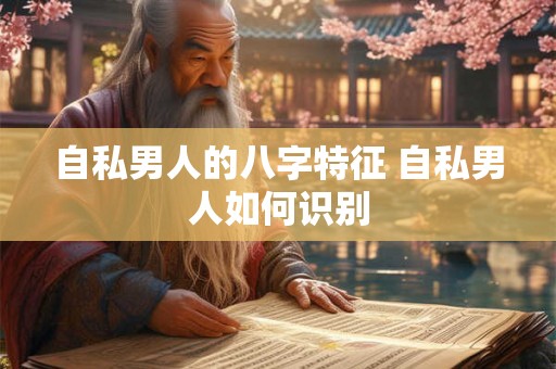 自私男人的八字特征 自私男人如何识别 自私男人的八字特征 自私男人如何识别