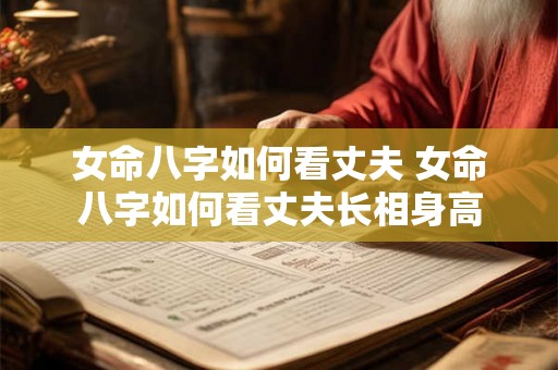 女命八字如何看丈夫 女命八字如何看丈夫长相身高 女命八字如何看丈夫 女命八字如何看丈夫长相身高