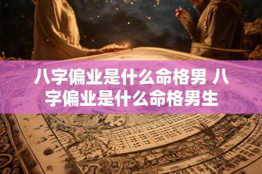 八字偏业是什么命格男 八字偏业是什么命格男生 八字偏业是什么命格男 八字偏业是什么命格男生