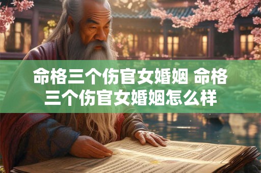 命格三个伤官女婚姻 命格三个伤官女婚姻怎么样 命格三个伤官女婚姻 命格三个伤官女婚姻怎么样