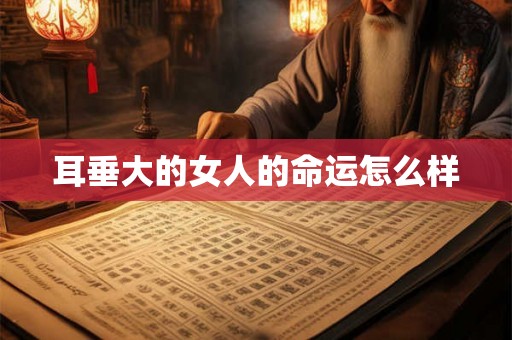 耳垂大的女人的命运怎么样