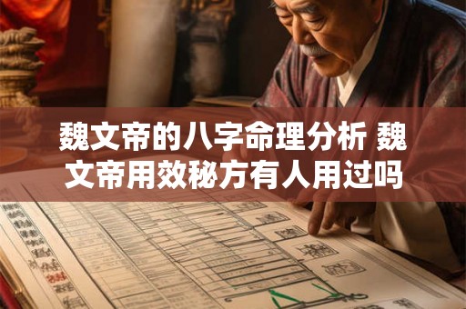 魏文帝的八字命理分析 魏文帝用效秘方有人用过吗 魏文帝的八字命理分析 魏文帝用效秘方有人用过吗