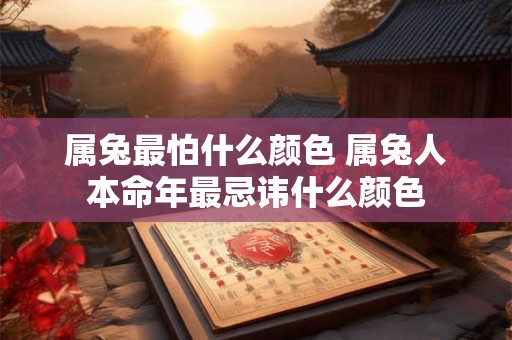 属兔最怕什么颜色 属兔人本命年最忌讳什么颜色 属兔最怕什么颜色 属兔人本命年最忌讳什么颜色