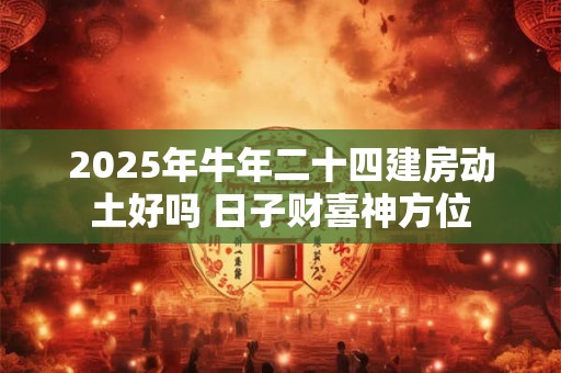 2025年牛年二十四建房动土好吗 日子财喜神方位