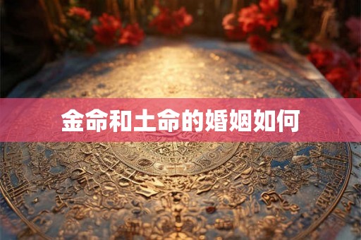 金命和土命的婚姻如何 金命和土命的婚姻如何
