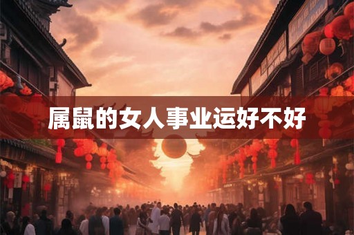 属鼠的女人事业运好不好