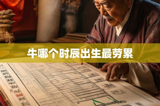 牛哪个时辰出生最劳累