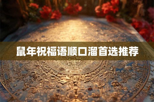 鼠年祝福语顺口溜首选推荐 鼠年祝福语顺口溜首选推荐