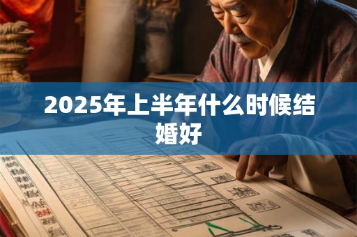 2025年上半年什么时候结婚好 2025年上半年什么时候结婚好