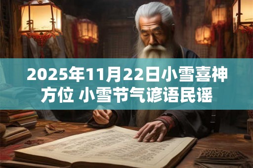 2025年11月22日小雪喜神方位 小雪节气谚语民谣 2025年11月22日小雪喜神方位 小雪节气谚语民谣