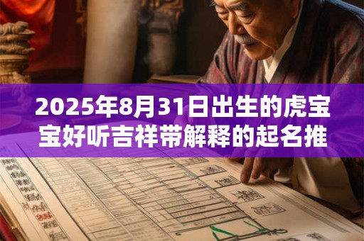 2025年8月31日出生的虎宝宝好听吉祥带解释的起名推荐 2025年8月31日出生的虎宝宝好听吉祥带解释的起名推荐