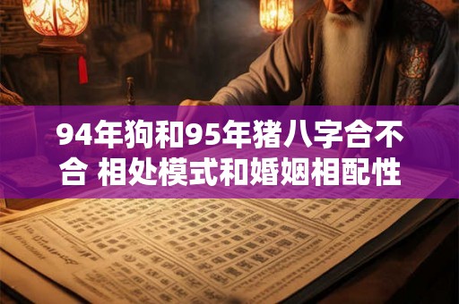 94年狗和95年猪八字合不合 相处模式和婚姻相配性分析 94年狗和95年猪八字合不合 相处模式和婚姻相配性分析