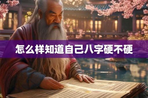 怎么样知道自己八字硬不硬