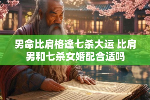 男命比肩格逢七杀大运 比肩男和七杀女婚配合适吗 男命比肩格逢七杀大运 比肩男和七杀女婚配合适吗