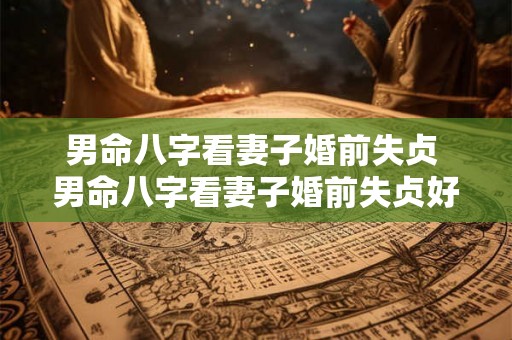 男命八字看妻子婚前失贞 男命八字看妻子婚前失贞好不好 男命八字看妻子婚前失贞 男命八字看妻子婚前失贞好不好