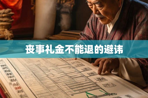 丧事礼金不能退的避讳 丧事礼金不能退的避讳
