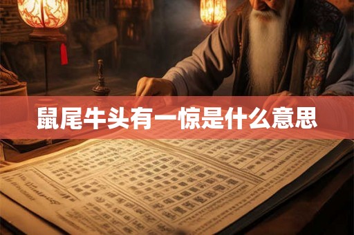 鼠尾牛头有一惊是什么意思 鼠尾牛头有一惊是什么意思