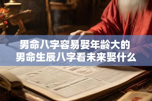 男命八字容易娶年龄大的 男命生辰八字看未来娶什么样的老婆 男命八字容易娶年龄大的 男命生辰八字看未来娶什么样的老婆