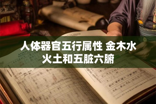 人体器官五行属性 金木水火土和五脏六腑 人体器官五行属性 金木水火土和五脏六腑