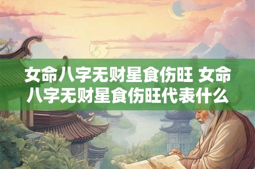 女命八字无财星食伤旺 女命八字无财星食伤旺代表什么 女命八字无财星食伤旺 女命八字无财星食伤旺代表什么