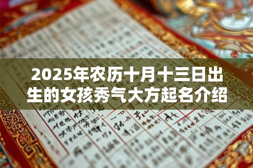 2025年农历十月十三日出生的女孩秀气大方起名介绍