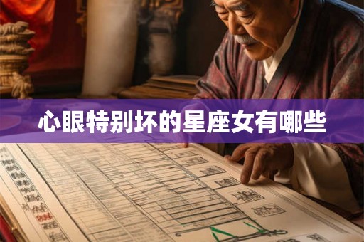 心眼特别坏的星座女有哪些 心眼特别坏的星座女有哪些