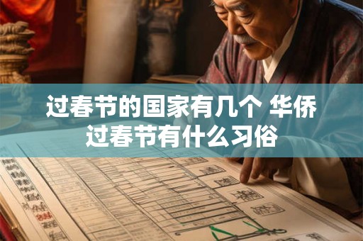 过春节的国家有几个 华侨过春节有什么习俗 过春节的国家有几个 华侨过春节有什么习俗