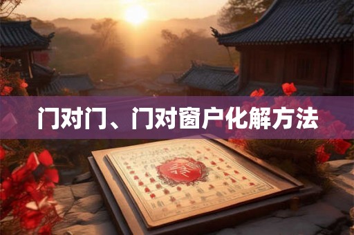 门对门、门对窗户化解方法 门对门、门对窗户化解方法