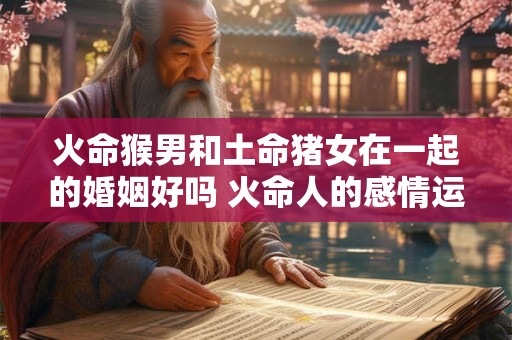 火命猴男和土命猪女在一起的婚姻好吗 火命人的感情运势分析