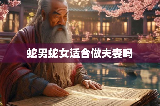 蛇男蛇女适合做夫妻吗 蛇男蛇女适合做夫妻吗