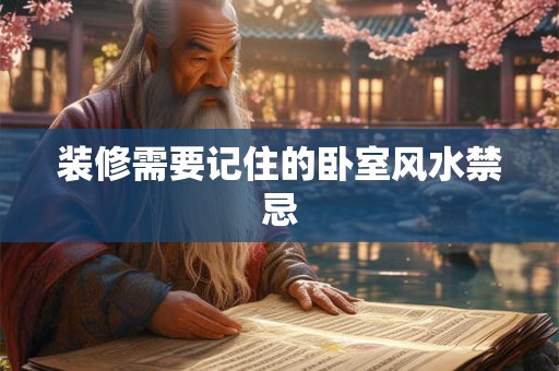 装修需要记住的卧室风水禁忌 装修需要记住的卧室风水禁忌
