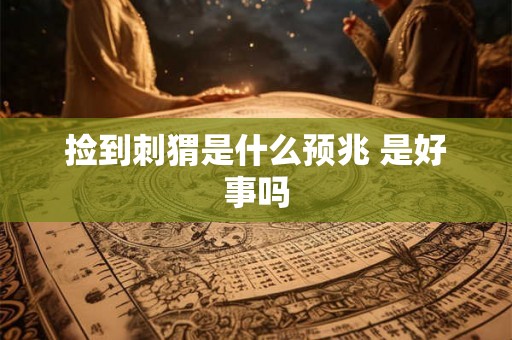 捡到刺猬是什么预兆 是好事吗 捡到刺猬是什么预兆 是好事吗